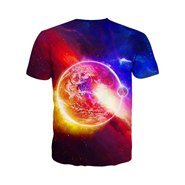 Linnhoy Unisex Casual 3D Printed T-Shirts Short Sleeve Tops Tees - Image 3