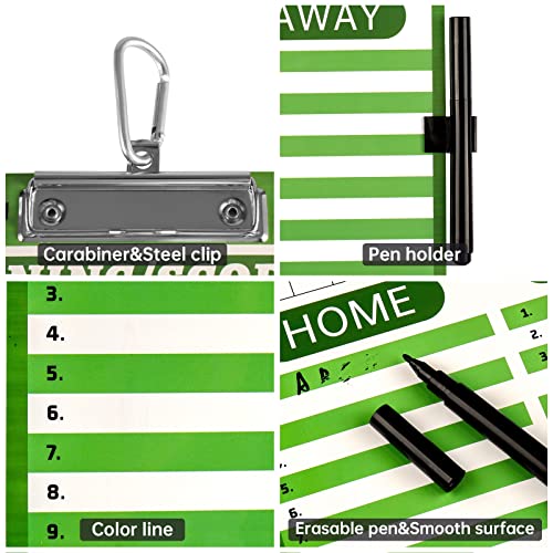 Highrazon Dry Erase Baseball Coaches Clipboard, Baseball Coach Lineup Board, Softball Coaches Whiteboard With Marker #TOP3