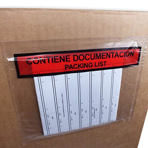 1000 sobres Packing List Adhesivo 175 x 135 mm.