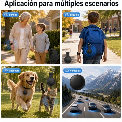 Miniatura 7 de Localizador Gps Para Niños, Compatible Con Android Y Ios, Sin Suscripción Sim, Rastreador Gps Para Niños, Ancianos, Mascotas, Mochilas Y Vehículos, Seguimiento En Tiempo Real, Resistente Al Agua Ipx6