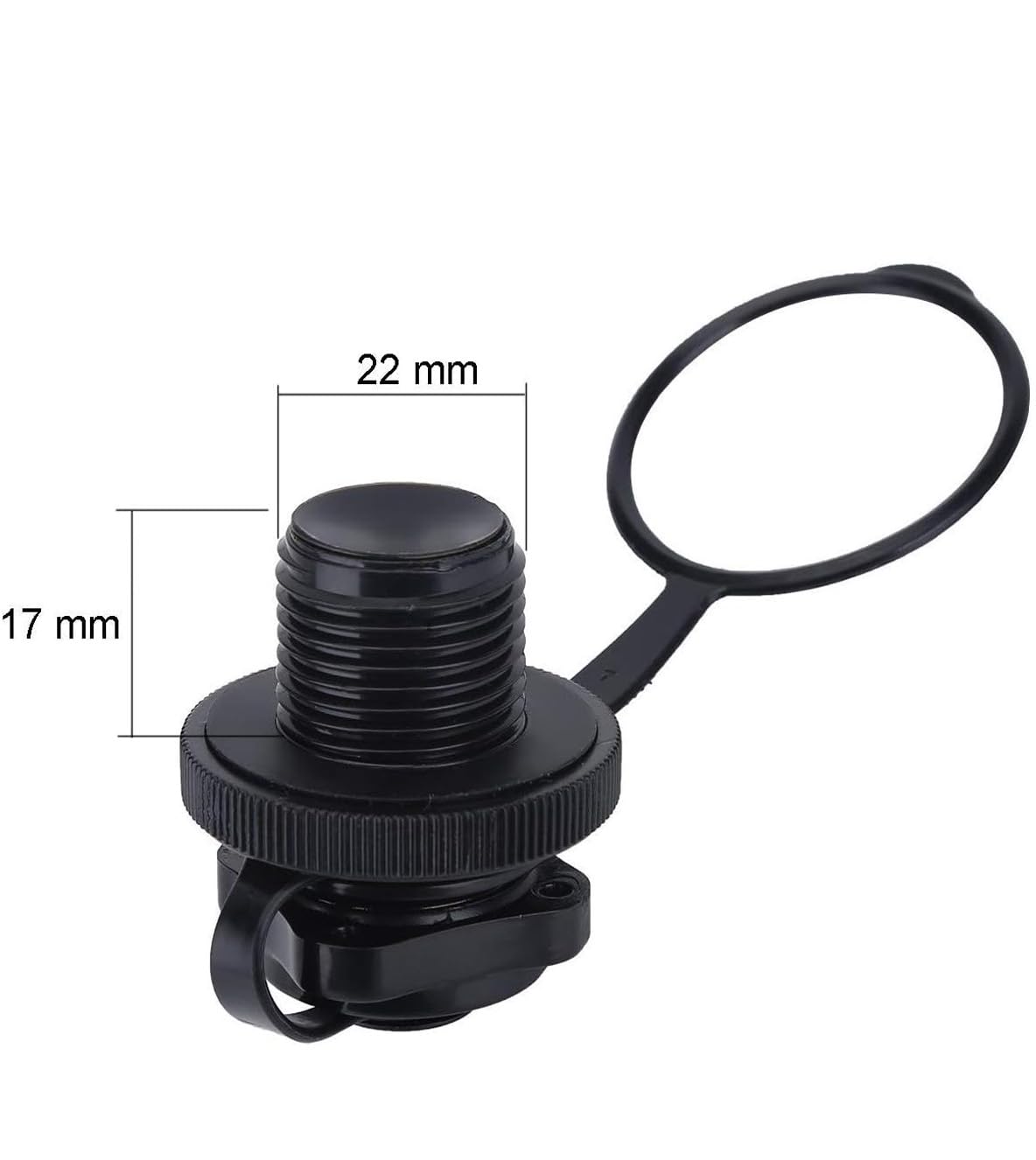 Mein HERZ Spine a Spirale per Barche Gonfiabili, 5 PCS Valvola di Boston Valvola Universale Ricambio Adatto per Valvola Pneumatica per Gonfiabili, Gommone Kayak, Barche a Vela - Tipo Universale