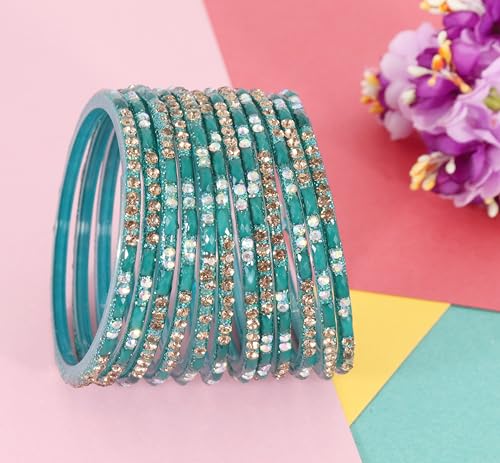 Indian Fashionable Bangles Set Stylish Glass Bangles LV_KS5--2.6