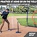 GoSports Baseball & Softball Batting Tee - Adjustable Rubber Hitting Tee for All Leagues and Skill Levels