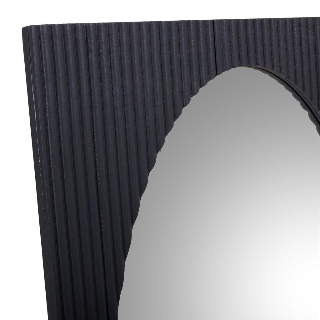 WANDERLUST DECO Espejo de Madera Gris Oscuro 50x2.5x80