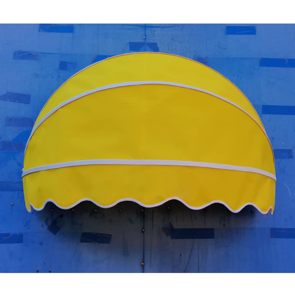 GJZQDKX Outdoor Patio Canopy Awning Sun Shade Waterproof Privacy Cover for Window and Door Foldable Wall Decor with Mounting Hardware Yellow 80cm