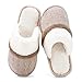 GOEWY Pantofole Donna Uomo Invernali Peluche Ciabatte Comode Casa Calde Scarpe da Casa Antiscivolo Memoria Schiuma Slippers Antiscivolo Suola Scarpe Interno Esterno immagine