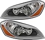 JP Auto Compatible with Volvo XC60 Headlights Lamps Set 2010 2011 2012 2013 Halogen Driver and Passenger Side