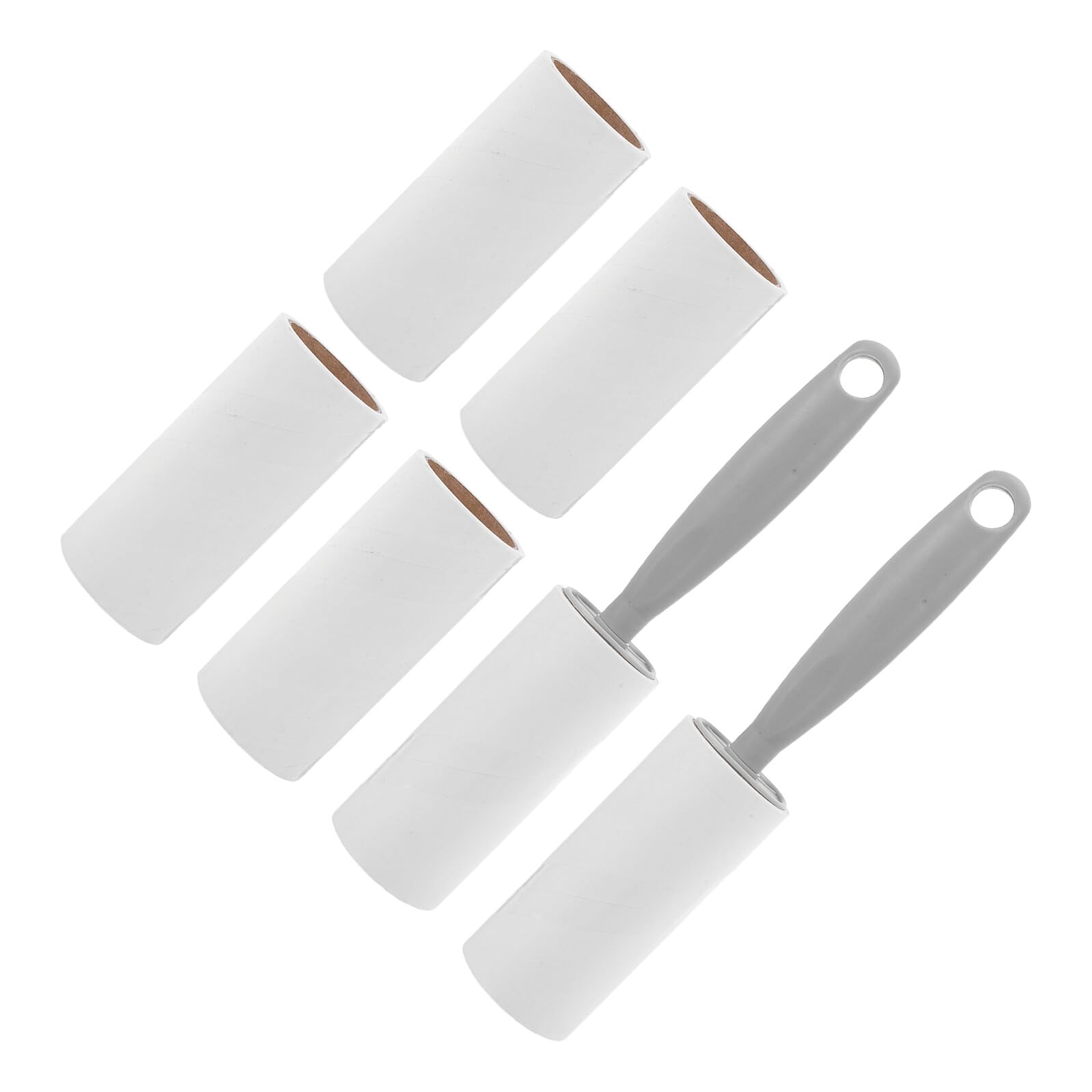 WEKADRIN 詰め替え可能 粘着シート搭載 衣類 ソファ カーペット用 旅行携帯向け脱毛クリーナー 8個入りペット用糸くずローラー