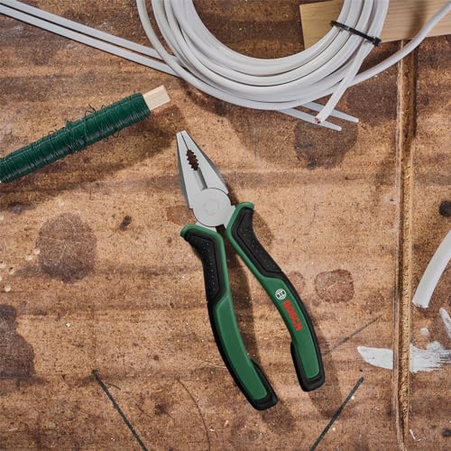 Bosch Kombinationszange (180mm; hochwertige, präzise, langlebige Kombinationszange; ergonomischer Softgrip; Chrom-Nickel-Beschichtung) – Ansicht 6