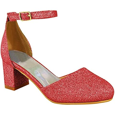 Fashion Thirsty Girls Diamante Low Block Heels Cover