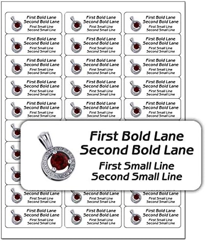 Jewelry Personalized Return Address Mailing Shipping Labels, Gift Sticker, Business Card, Thank You Message, Web Site Advertising, Personal Information (Label-03, 450 Labels on 15 Sheets)