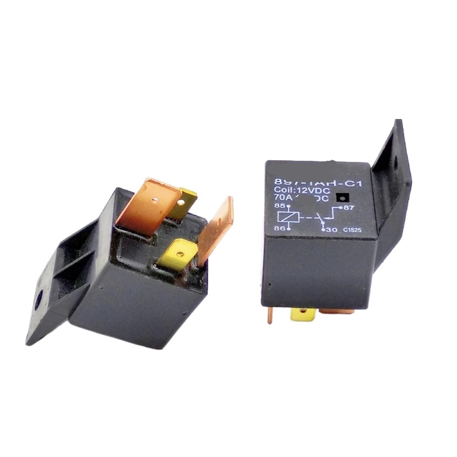 Relais automobile 897-1AH-C1 12V CC 70A à 4 broches pour circuit électrique de voiture