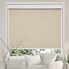 Persilux Free-Stop Cordless Roller Shades Light Filtering Roller Window Shades for Home (Khaki 34"W x 64"H) Natural Woven Fabric UV Protection Thermal Insulation Roller Blinds for Windows, Home, Door image 5