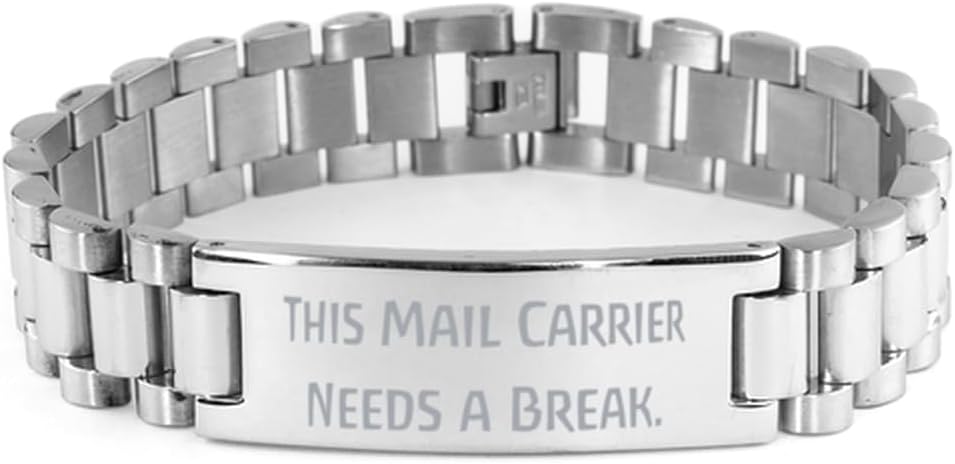 Funny Mail carrier Ladder Bracelet, This Mail Carrier Needs a Break, Present For Friends, Funny Gifts From Coworkers