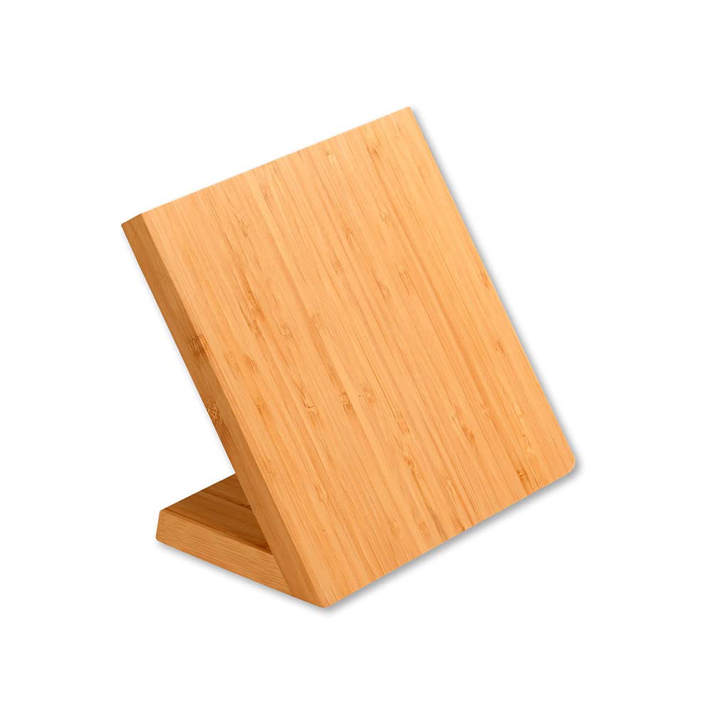 KESPER Messerblock aus Bambus, magnetisch, braun – 23 × 13 cm, Höhe 20 cm