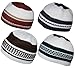 Set 4 Muslim Beanie Skull Cap Islam Kufi Topi Prayer Hat Crochet Taqiyah Takke