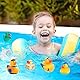 12 Stück Gummi Badeenten, Baby Bade Enten, Badeente Lustig Klein, Bunt Gummi Enten, Kinder Badewannenspielzeug, für Kinder, Babydusche, Kindergeburtstagpartys,Strand und im Pool (Skurrile Themen)