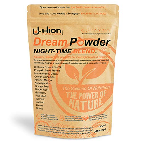 Hion Dream Powder | 30 Servings | The World's Premium Night-Time Recovery Superfood | Relax While Your Mind And Body Are Replenished For Tomorrow #TOP7