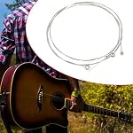 SG Store 10pcs B-2nd Chaînes de guitare Chaîne de guitare B 86cm Chaîne de guitare acoustique Folk Guitar String Résistant Rust String Acier inoxydable