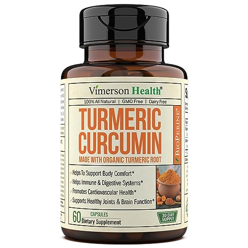 Organic-Turmeric-Curcumin-Black-Pepper-High-Absorption-Joint-Support-Supplement-with-Bioperine-95-Curcuminoids-Antioxidant-Turmeric-Supplement-for-Inflammation-Balance-Immune-Support-1400mg