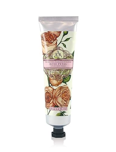 AAA Floral - Crema corporal de lujo - Pétalo de rosa - Enriquecido con manteca de karité - 4.4 fl oz / 4.4 fl oz
