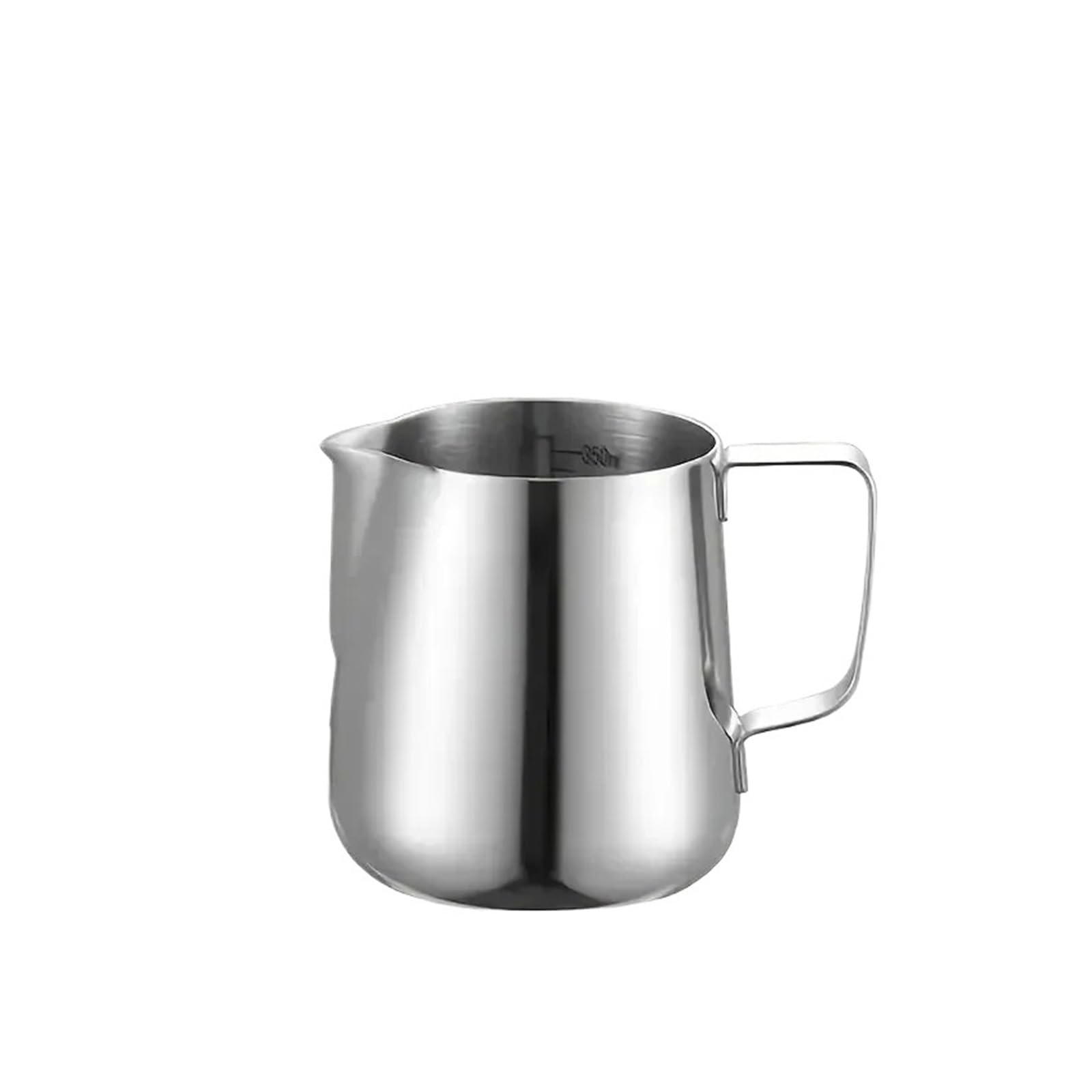 350–1000 ml Milchkännchen, Aufschäumkrug, kompatibel mit Skala 304 Edelstahl, Latte-Tassen, Espressotassen, Aufschäumer, Kaffeezubehör(350ML Milk cup)