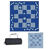 Ming's Mark DA3 Blue 9-Feet x 9-Feet Dog Paw / Bone Mat