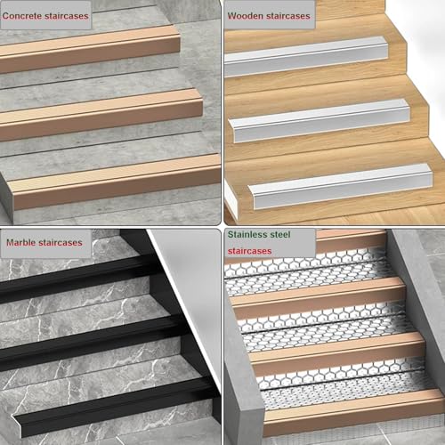 Solución para peldaños rotos con bordes de escalera de aluminio de 90cm que reparan pasos dañados 3