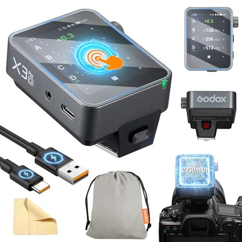 Godox X3PRO-O X3PRO O Wireless Flash Trigger for Olympus TTL 2.4GHz HSS Built-in Blueetooth App Control LCD Touchscreen TCM Function Camera Remote Trigger for Olympus