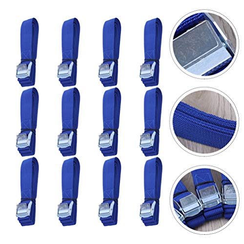 BESPORTBLE 12Pcs Cam Fivela Cintas de Amarração Com Heavy Duty Downs Tie Alças Acolchoadas Cintas Se