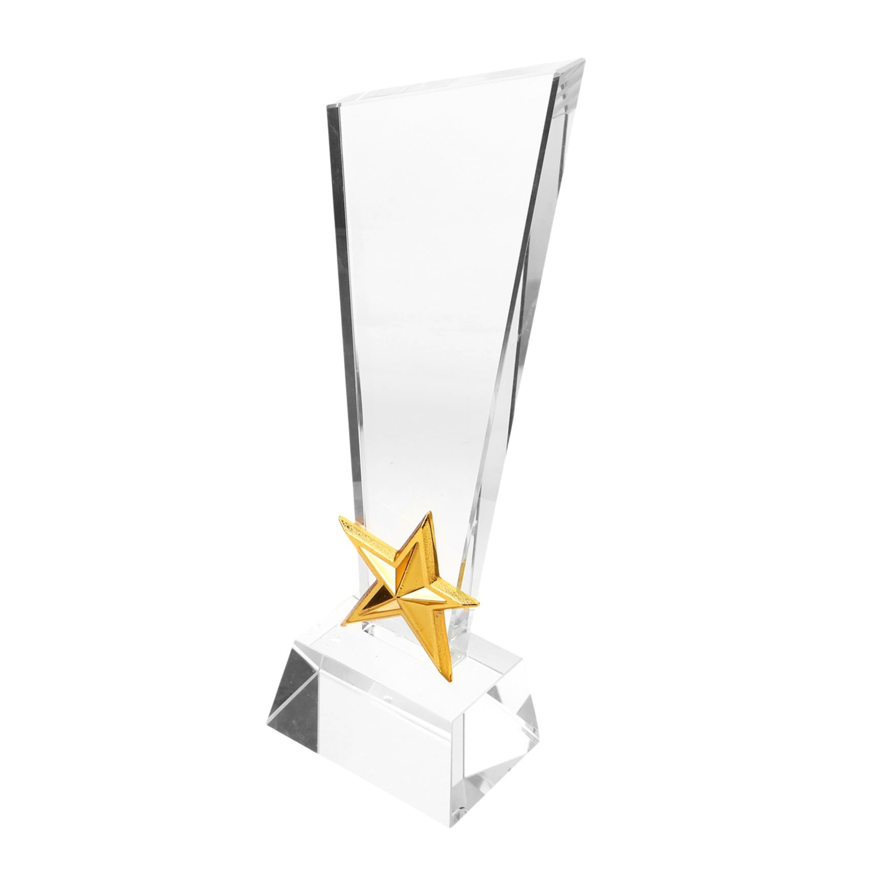 Cabilock de Cristal Creativo Estrella Cinco Puntas Copa Premio Deportivo Personalizable para Competición Fiesta Graduación y Reconocimiento Estudiantil