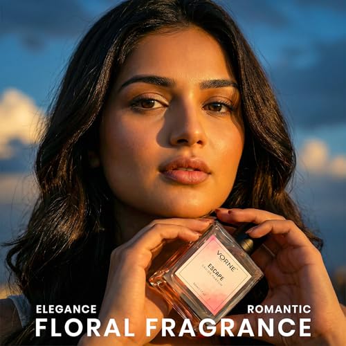 Image of VORNE Perfume for Women Combo Pack of 2 | Eau de Parfum 20ml & Solid Perfume 12g | Long Lasting, strong, alcohol-free Women Perfume | Floral fragarance | Party, Daily use & Date Night | Perfume Gift Set for her | Pack of 2