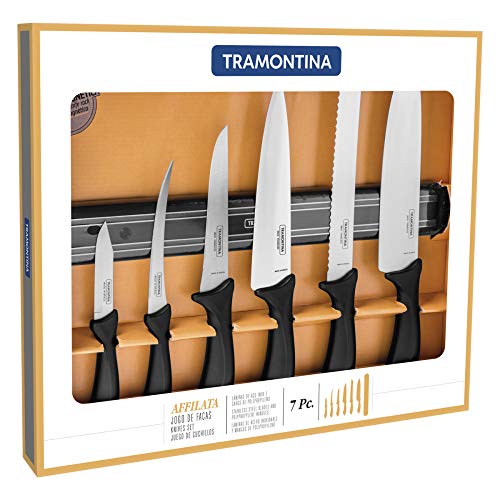 Jogo Facas Inox 7 Peças Affilata Preto Concept Tramontina