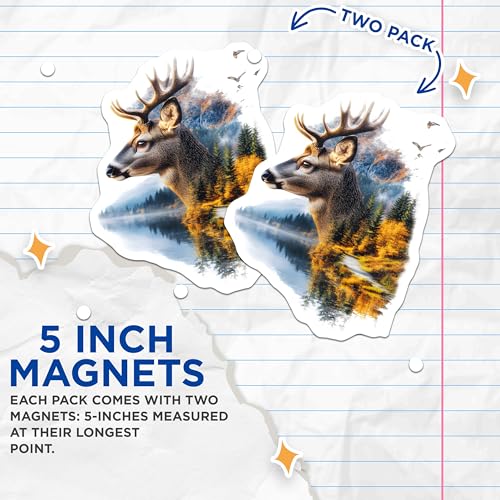 Imanes decorativos paquete de 2, 5 pulgadas miniatura 3