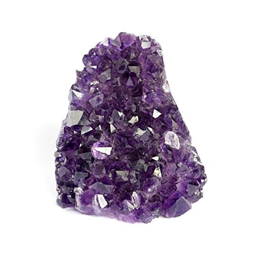 Deep Purple Project Amethyst Crystal Geode with Premium Gift Box, Natural Stones from Uruguay