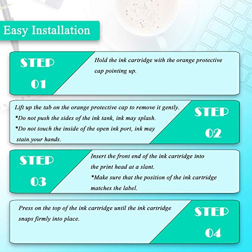 Hiink Compatible Ink Cartridges Replacement For Hp 564Xl 564 Black Ink Cartridges(Cn684Wn)(Black, 4-Pack) #TOP3