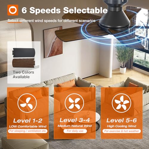 Image of addlon Ceiling Fans with Lights, 32 inch Low Profile Ceiling Fan with Light and Remote Control, Flush Mount, Reversible, 3CCT, Dimmable, Quiet, Black Small Ceiling Fan for Bedroom Indoor /Outdoor Use