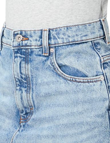 HUGO Women's Mid Length Ripped Denim Skirt3