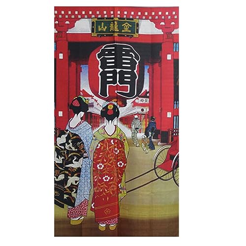 のれん ロング 幅85cm 丈150cm 【 土日祝も発送 】 おしゃれ 暖簾 カーテン 間仕切り 目隠し 遮像 遮像カーテン 長い インテリア シリーズB 和風 舞子 オシャレ 母の日 父の日 新築祝い 引越し祝い 開店祝い プレゼント ギフト (A.雷