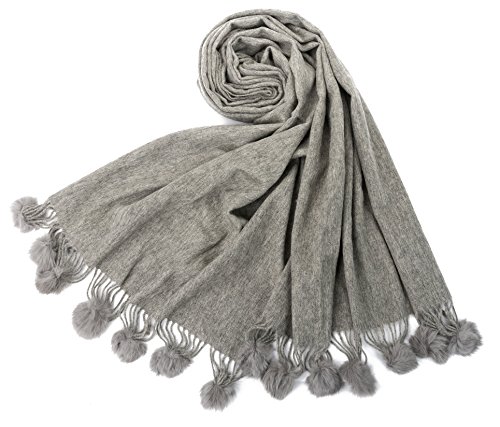 Châle femme argenté World of Shawls grand modèle pour vos soirées chic