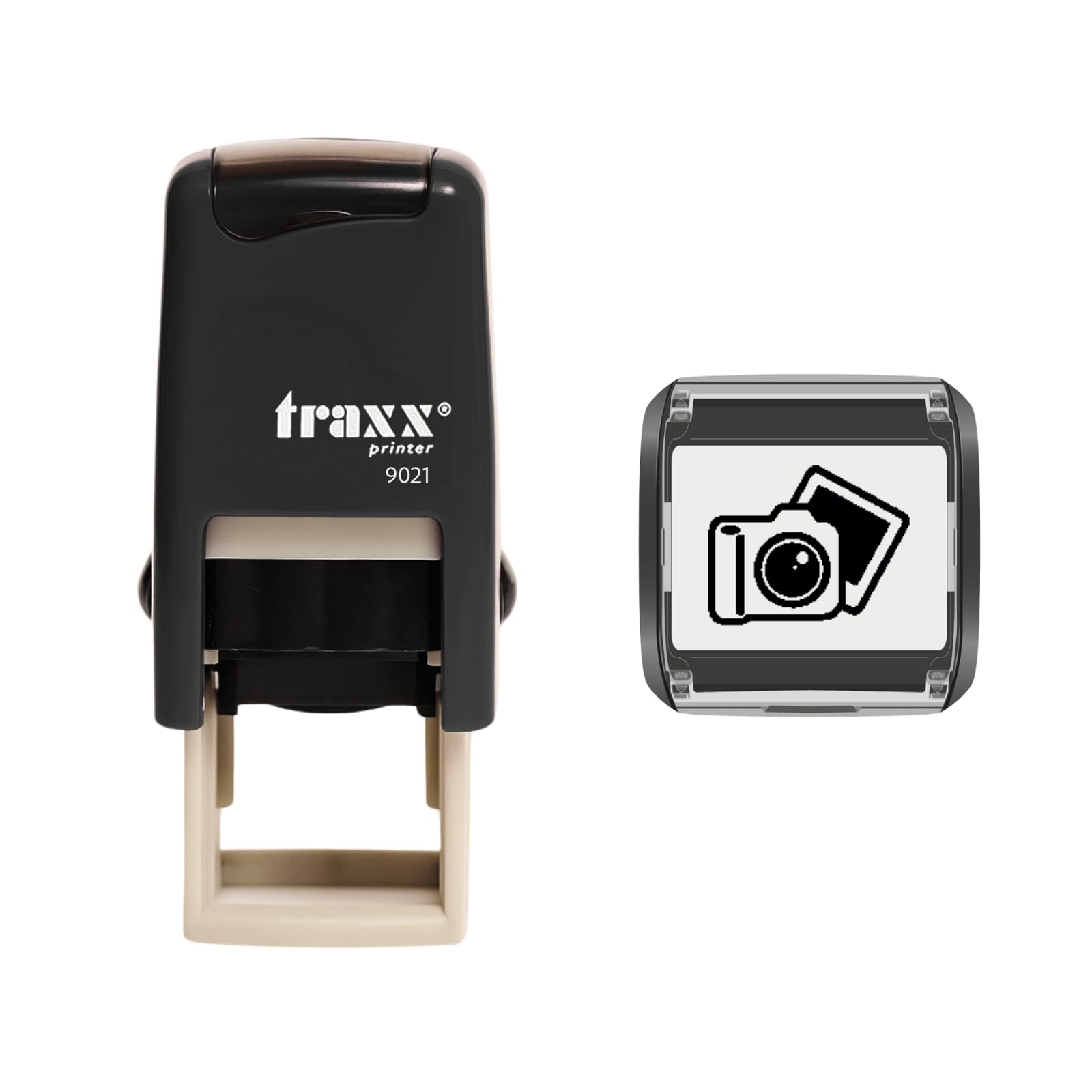 Traxx 9021 Loyalty Card Self Inking Rubber Stamp Photographers Photo Studio A Black Camera & Photo Design