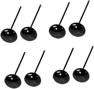 SEWACC 200 Pares De Bonecas Pretas Boneca De Plástico Olhos De Boneca Faça Você Mesmo Olhos De Boneca De Plástico Faça Você Mesmo Olhos De Animais Alfinete De Desenho Animado Olhos De