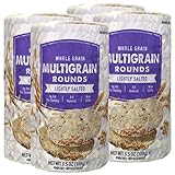 Snacktery Multigrain Rice Cakes - Light & Crunchy Whole Grain Brown Rice Cakes with All Natural Ingredients - Low Calorie, Non-GMO - Pack of 4