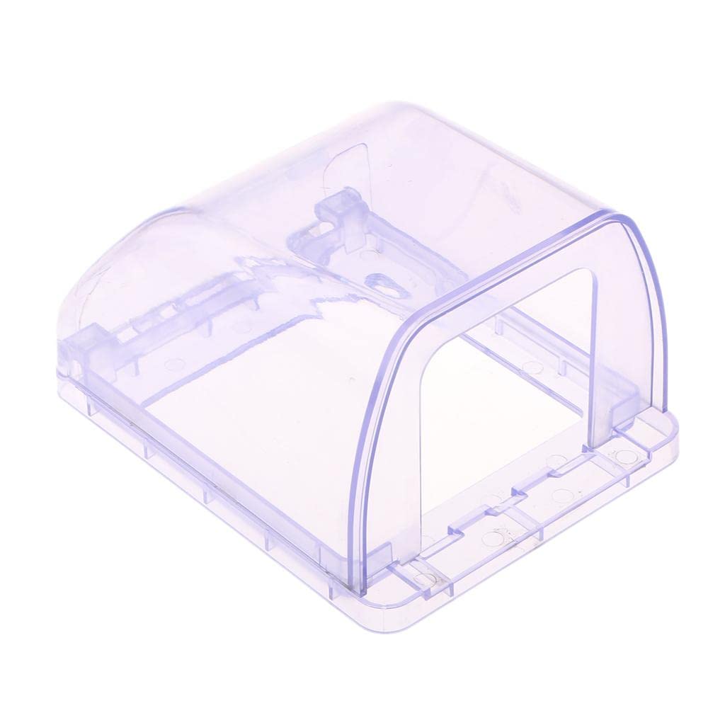 Home-Mounted Switching Power Supply Panel,Waterproof Socket Flip Waterproof Enclosure Box for Big plug Blue-image-29