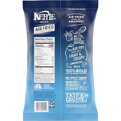 Image of Kettle Brand Air Fried Sea Salt & Vinegar Potato Chips, 6.5 Oz