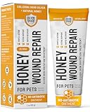 Hot Spot Treatment for Dogs & Cats – No Antibiotic Wound Ointment for Dogs – Scratches & Irritations – Honey Wound Repair Gel for Horses – Colloidal Silver – 2-Oz Tube