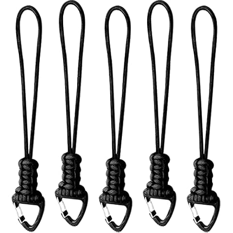 BSGB 5Pcs Paracord Lanyard Keychain Tactical Backpack Accessories Safety Hand Wrist Strap Fall Protection Cover