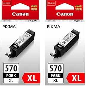 Canon PGI-570XL PGBK XL Tintenpatrone Schwarz 2er-Pack