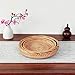MINGZHE 3pcs Round Bread baskets, Rattan Storage Basket Fruit Basket, Decorative Basket Wicker Bowl for Nuts, Candy Catch All Dish, Storage, Coffee Table, Brown