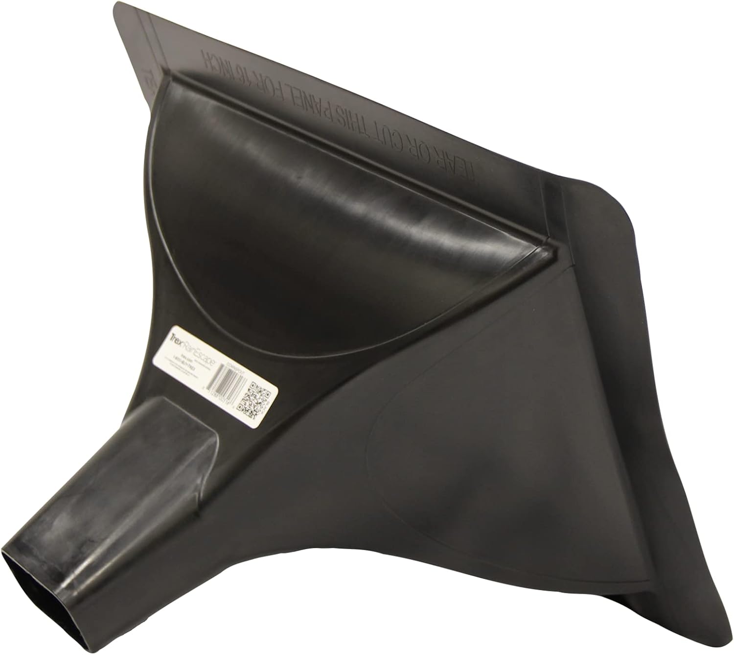 Rain Escape Black Deck Drainage System Downspout